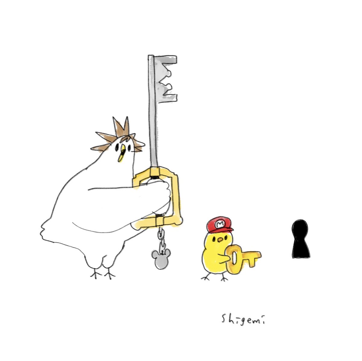 マリオ 「」|shigemiのイラスト