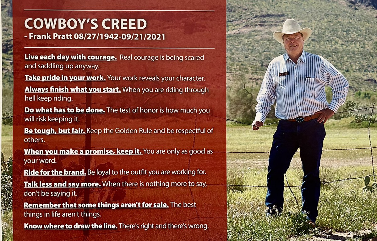 TJShope's tweet photo. Last evening, the friends, family, colleagues, and supporters of the late Frank Pratt gathered in Casa Grande to celebrate his life and share stories about a man who meant so much to so many. #RIPFrankPratt #RIPCowboy #LD08 https://t.co/HiqXenFCrA