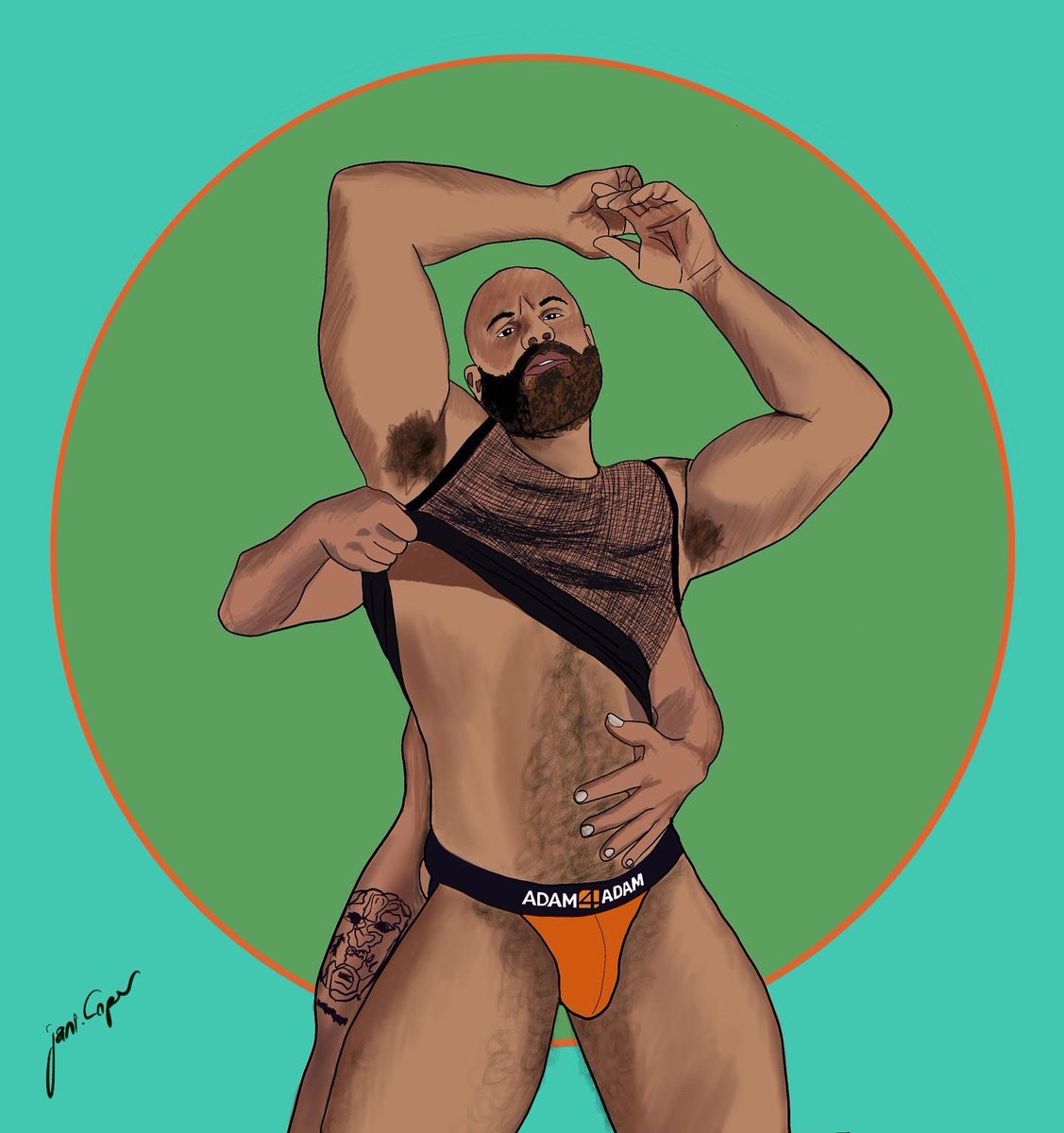 JaniCoper's tweet photo. 21.09.21 - illustration for @adam4adam  and @mistercaccamo  #art #dasnude #illustration #muscle #fit #draw #homoerotic #lgbt #boys #love https://t.co/FgIcambc1G