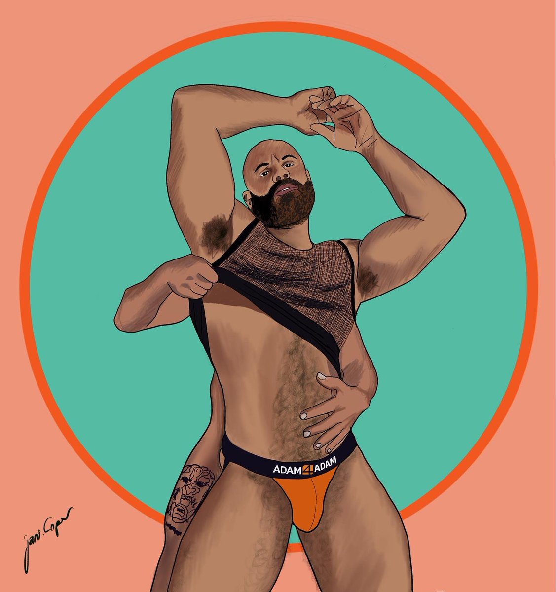 JaniCoper's tweet photo. 21.09.21 - illustration for @adam4adam  and @mistercaccamo  #art #dasnude #illustration #muscle #fit #draw #homoerotic #lgbt #boys #love https://t.co/FgIcambc1G