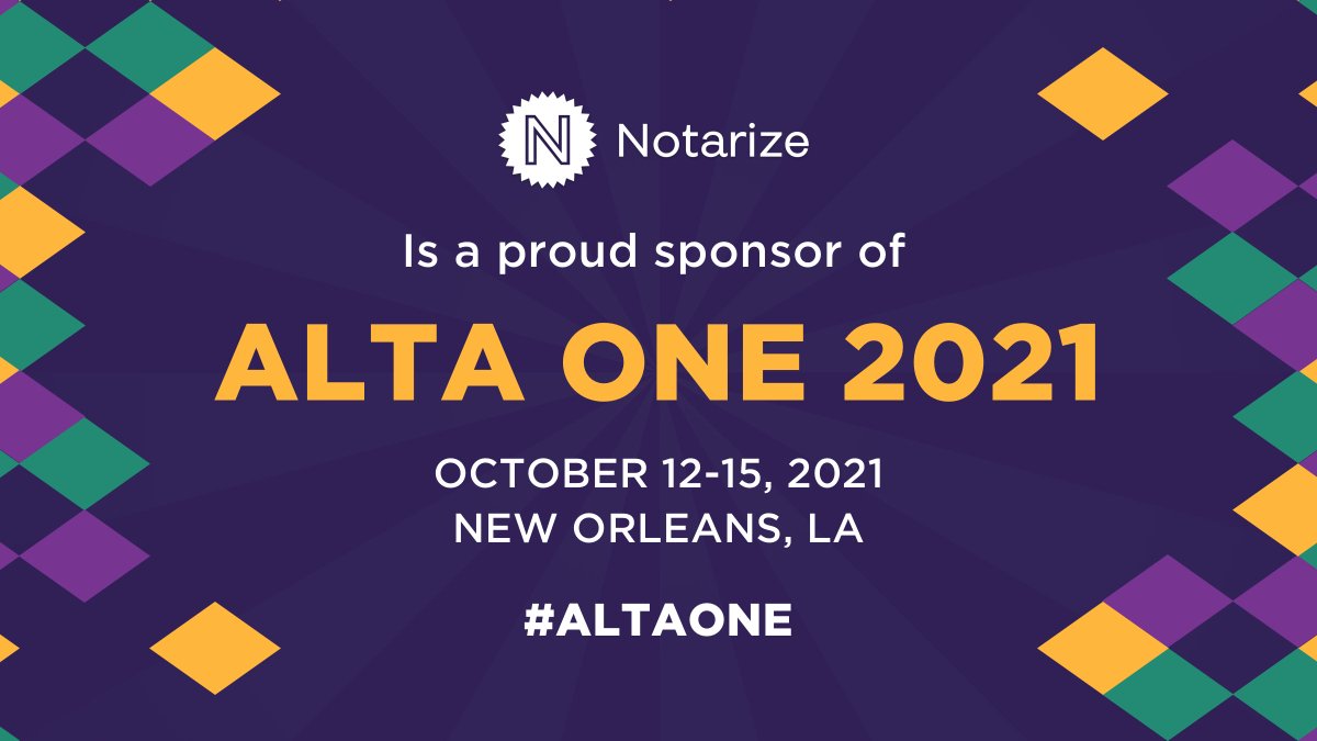 notarize's tweet image. Collect #notarized documents 10x faster &amp;amp; connect customers with notaries 24x7, 100% online. Find out how from our team at #ALTAONE next week at booth #69!

Oh and we&apos;re giving away a JBL Flip 5 Waterproof Bluetooth Speaker! Enter to win here: ow.ly/oSns50GmWUl @ALTAonline