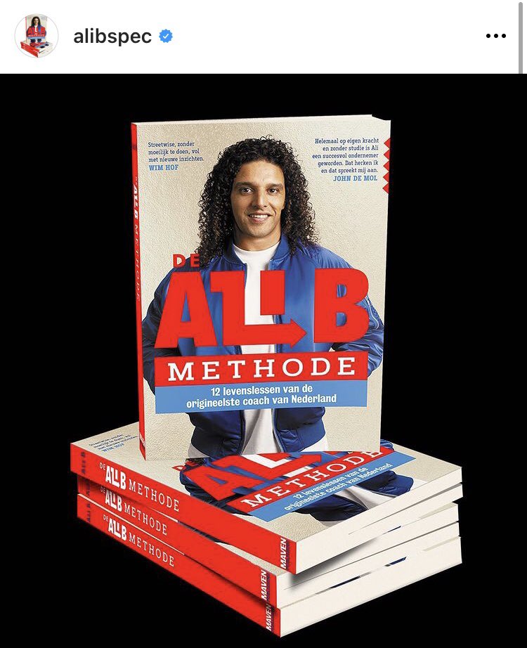 MavenPub's tweet photo. 12 november verschijnt ‘De Ali B-methode’ van @AliBouali 🚀🚀🚀 zie ook https://t.co/e4vsfHyCTI - 12 levenslessen van de origineelste coach van Nederland! https://t.co/u6OGCXpdDh
