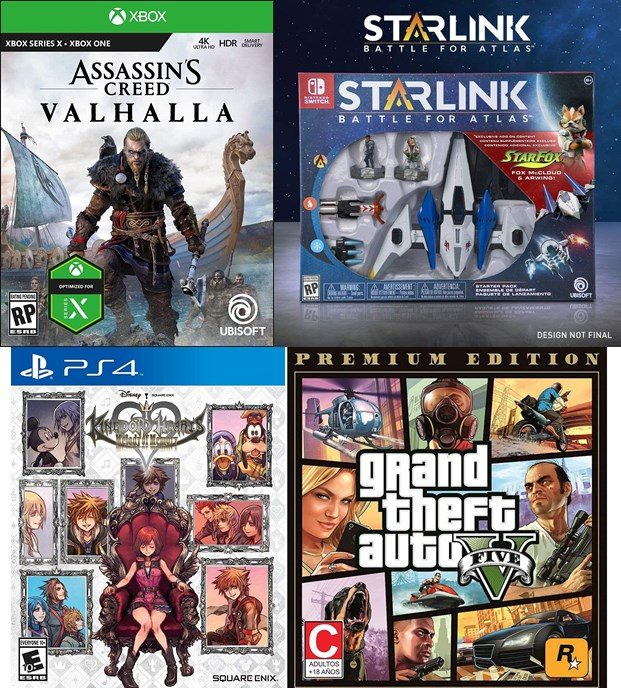 LevelUPcom's tweet photo. #LevelUpfertas 🔥💸
Levelupanos, aprovechen porque #assassinscreedvalhalla, #starlink #BattleForAtlas, #kingdomhearts #melody y #GrandTheftAutoV #premiumedition bajaron de precio y no los puedes dejar pasar 👀😱
Te dejamos los links 👇👇 https://t.co/zUFjAITfdQ