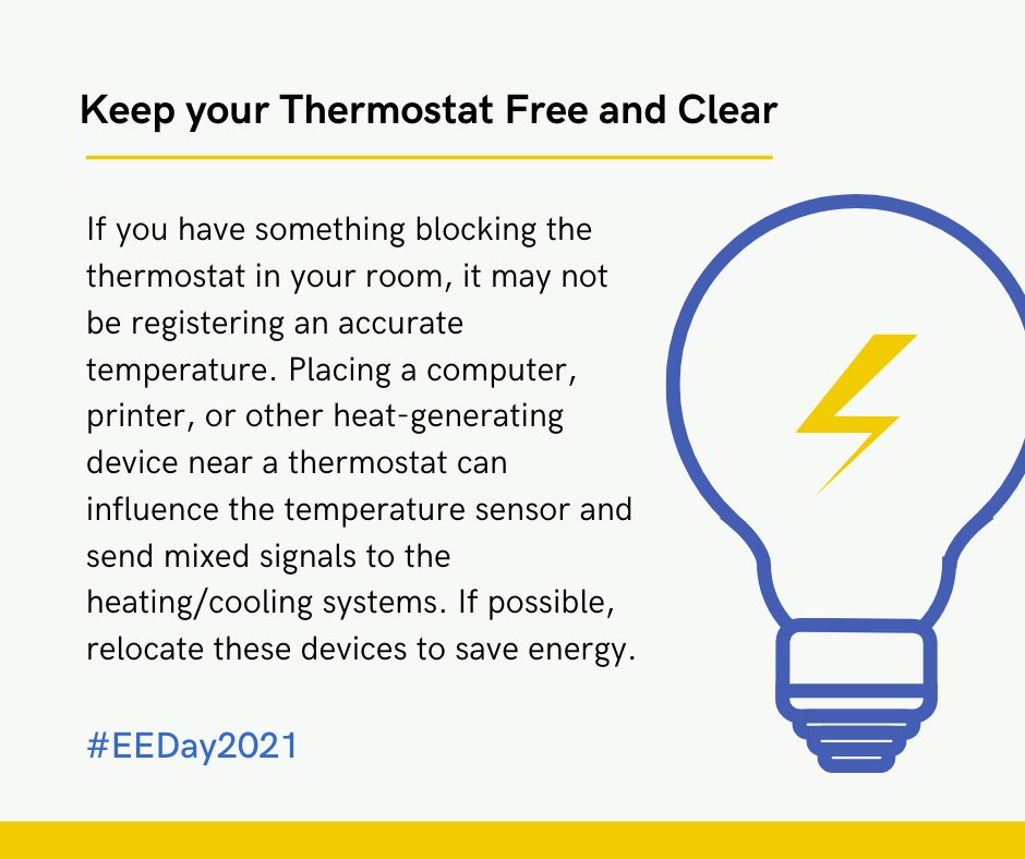 Here's another tip for your energy-conservation efforts. #EEDay2021