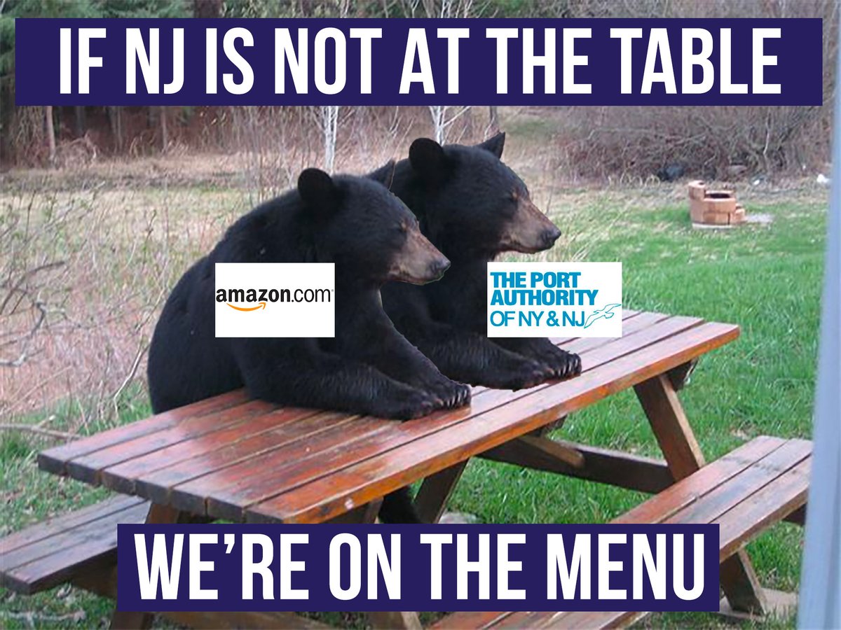 If New Jersey’s not at the table, we’re on the menu. @Amazon and the @PANYNJ met behind closed doors to decide the fate of our Newark communities, our jobs and our air quality without us. #NoSecretHub