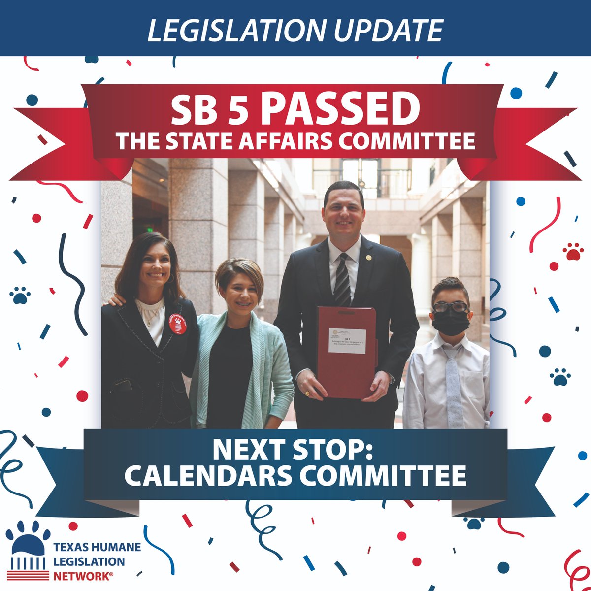 THLNTX's tweet photo. LEGISLATION UPDATE 🚨: #SB5 PASSED through the State Affairs House Committee hearing by a vote of 7-1 and now has 14 days to get to the House floor for a vote before the conclusion of the 3rd Special Legislative Session! #TXLege https://t.co/MnEMoN0wNd