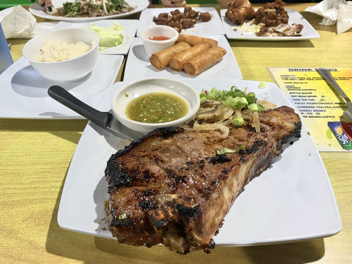 sad to say that my fam’s restaurants last day of operations will be this friday. if you’ve been craving authentic Laos/Thai food from refreshing soup to a big steak please check them out while you still can!

Sapp sapp on main street here in Irving in the same plaza as big state