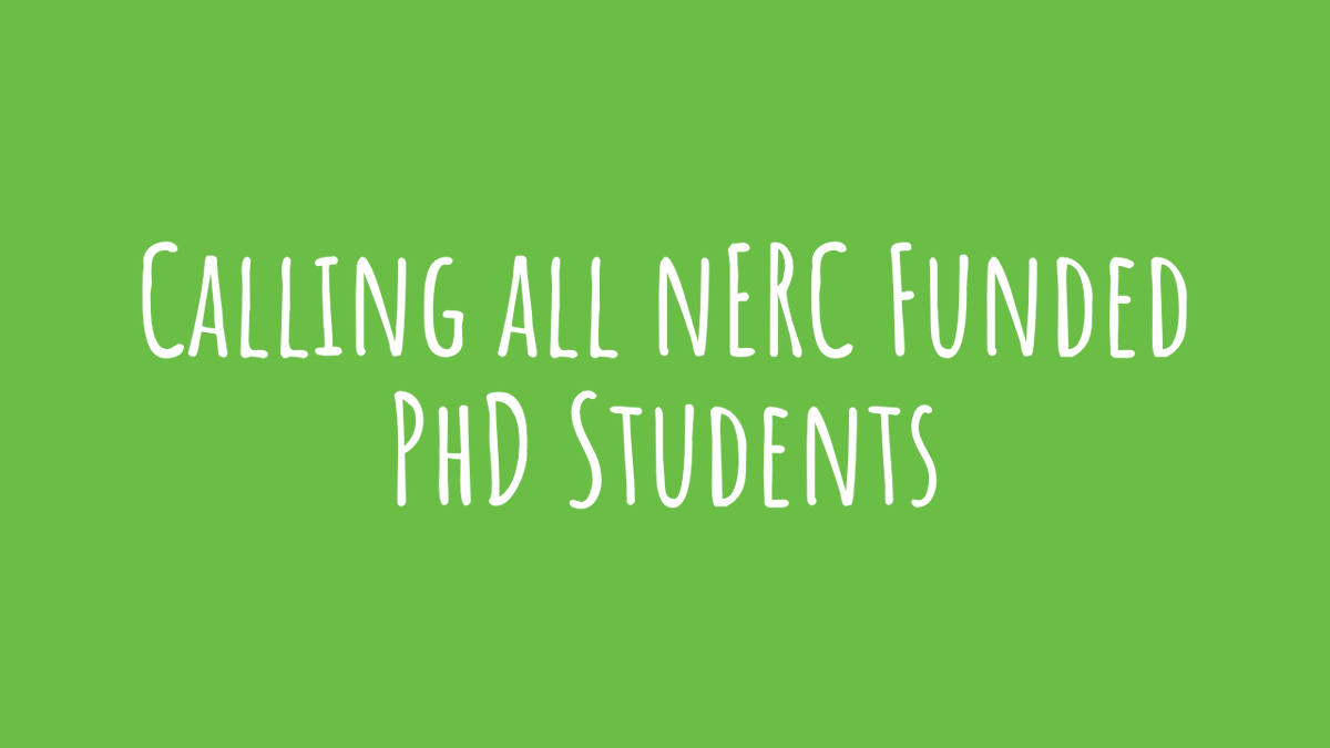 NERCStudentNet's tweet photo. Are you a @NERCscience funded PhD student? Want to connect with research students across the country? Then we would like to introduce the NERC Student Network! You should be hearing about us from your DTP or CDT soon but if not, contact us!

#phdchat #phdlife #AcademicChatter https://t.co/6FrgnzN3Vs