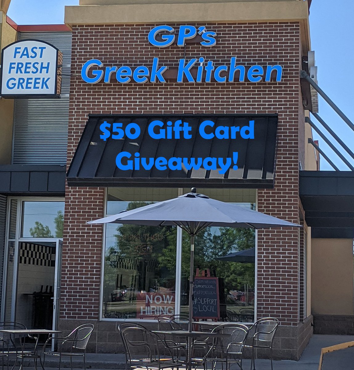 FargoBites's tweet photo. Do you love GP's Greek Kitchen? So do we! It's your chance to win a $50 gift card with our October giveaway! Head over to our Instagram to sign up! 🎉🥙🍟

https://t.co/D5n55bFUd5

#FargoBites #fargo #FargoFoodies #greek #gyros #fries #nd #northdakota #giveaway #contest #giftcard https://t.co/Rw00TyxJgR