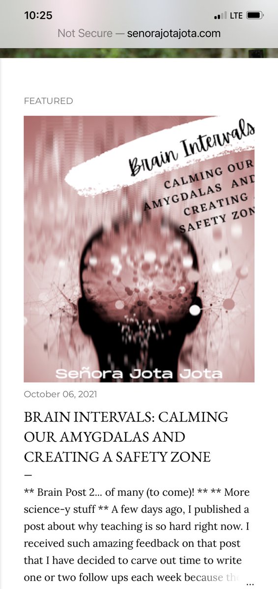 SenoraJotaJota's tweet photo. Brain science post number 2: Brain Intervals + a free resource you can use TODAY! #senoraJotaJota #langchat #education #spanished https://t.co/OtAidtZOuj