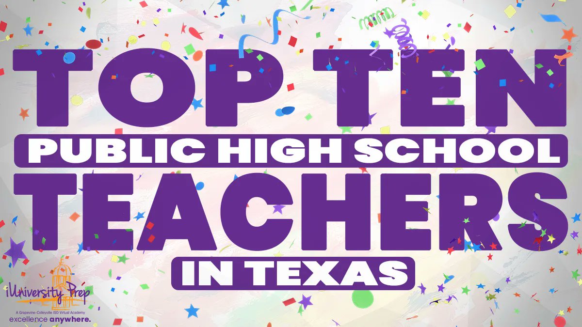 iUniversity Prep's teaching staff is ranked in the TOP TEN of ALL public high school staffs in Texas according to Niche!  Is there any doubt that we are truly #ExcellenceAnywhere? <a href="/GCISD/">Grapevine-Colleyville ISD</a> @GCISDEdFound <a href="/KayeRogers06/">Kaye Rogers, PhD</a>