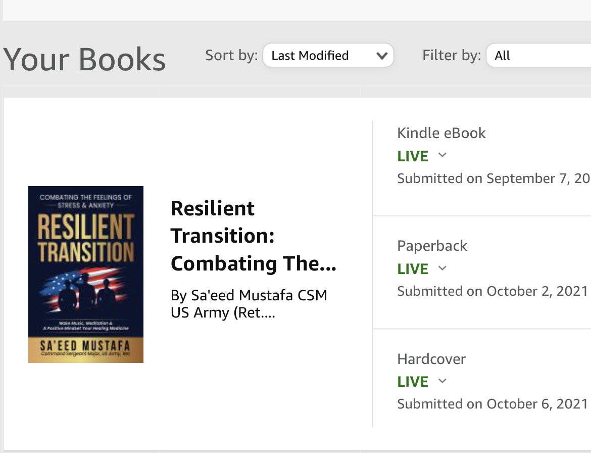 Soldiers4Life_'s tweet photo. My Book Is Now On Amazon, Go Get Your Copy Today…HOOAH! #ResilientTransition 🙏🏽👨🏽‍✈️🇺🇸 https://t.co/k0NceqBN5b