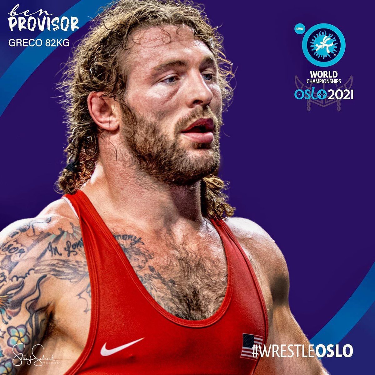 GVWrestling's tweet photo. Provisor takes the mat tomorrow in Oslo! He receives a bye first round in tomorrow’s World Championships. Let’s go Ben!

#GVwrestling | #USA | #ChampionshipLifestyle https://t.co/3PC7JqfcpZ