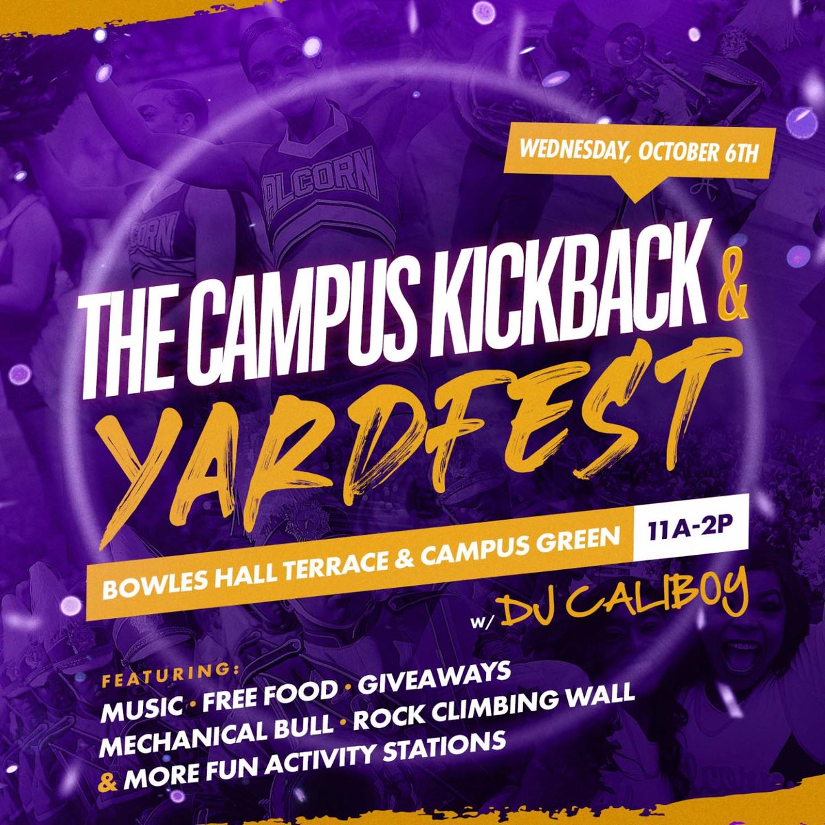 The Campus Kickback and Yardfest returns! #THEGHOAT21