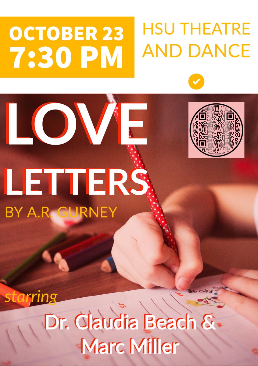 TheatreandDance's tweet photo. 🎟❤️💌ONE NIGHT ONLY!💌❤️🎟
Tix on sale now for LOVE LETTERS by A.R. Gurney, starring Dr. Claudia Beach and Dr. Marc Miller! 
Limited seating so get your tix before they’re gone! @HendersonStateU @HSUHuieLibrary @HSU_SEC @HendersonTV @hsuoracle @HSUAlumni https://t.co/hFylffostG