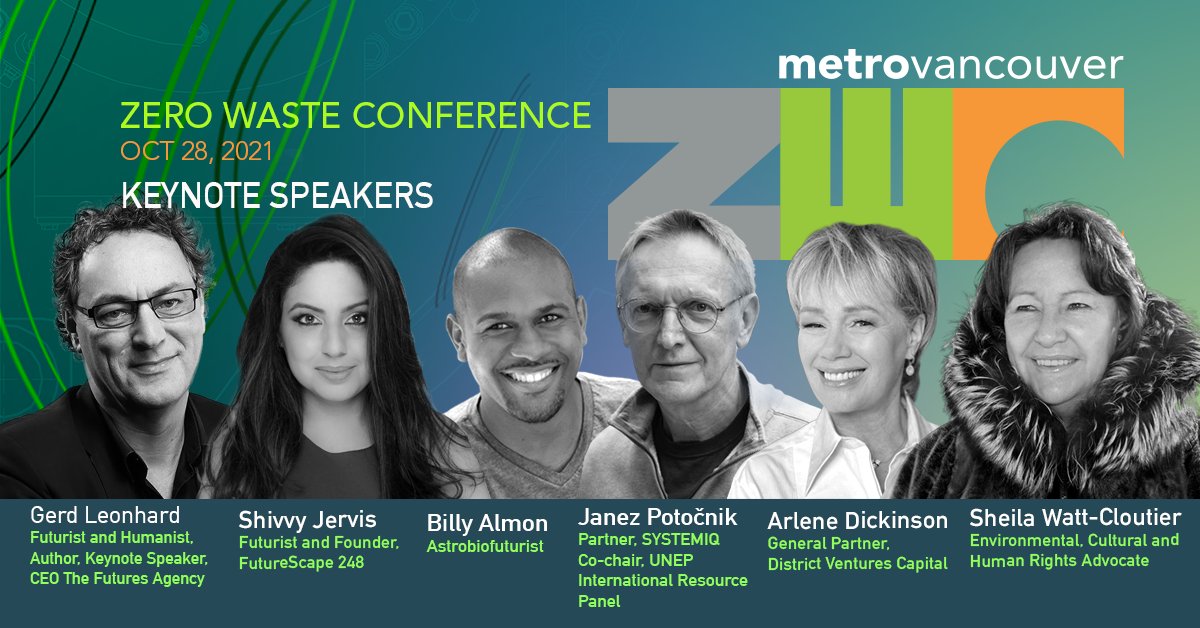 Looking to hear from astrobiofuturists, ecosurgeons, Nobel Peace Prize nominees and innovative start-up founders?

Join us at the Zero Waste Conference where we have something for everybody committed to the #circulareconomy journey. 

Register here atwww.zwc.ca! #ZWC21