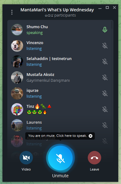 Weekly meeting! with <a href="/MantaNetwork/">Manta Network (🔱,🔱)</a> #whatsupmanta1
