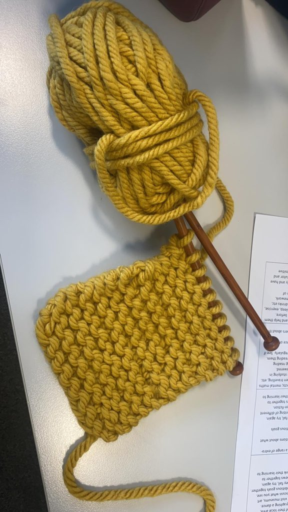 MissBegum_Eng's tweet photo. Great turnout for knitting club today after school! @TCOLC_News https://t.co/p99TIzVGY6