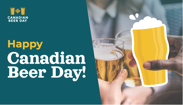 Raise a glass to celebrate Canadian Beer Day! Stop by a liquor store or pub today and pick up your favourite brew:)