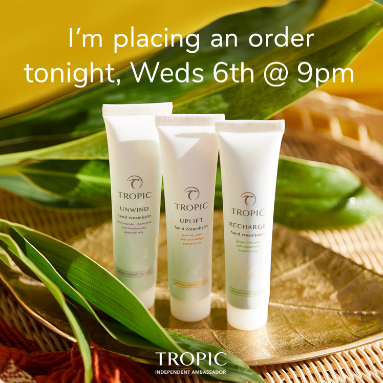 CarolineTropic's tweet photo. Mid-week order going in… do you need top-ups? Can I help with anything? 💚

#lovetropic #greenbeauty #healthyskincare #freshskincare #sustainableskincare #clincallyprovenskincare https://t.co/nzZDByTwS4