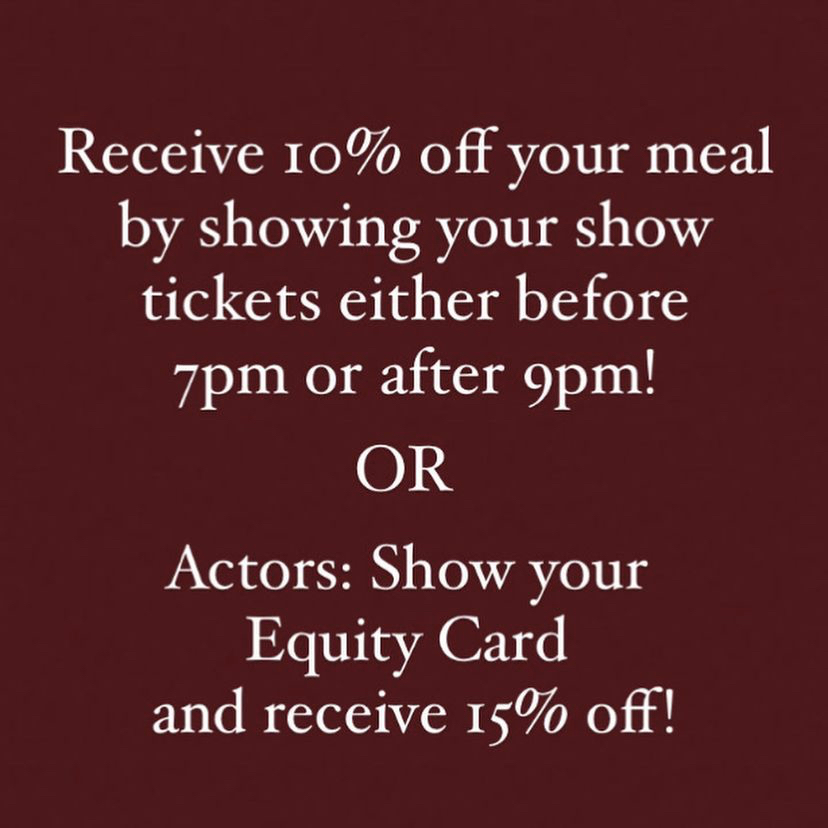 Doesn't NYC feel more alive with Broadway shows coming back?

We want to help celebrate! Come join us this week and show us your tickets for some great discounts! 

#broadwayisback #kashkavalgarden #broadway #actorsequity #nycrestaurants #hellskitchen #hellskitchenrestaurants