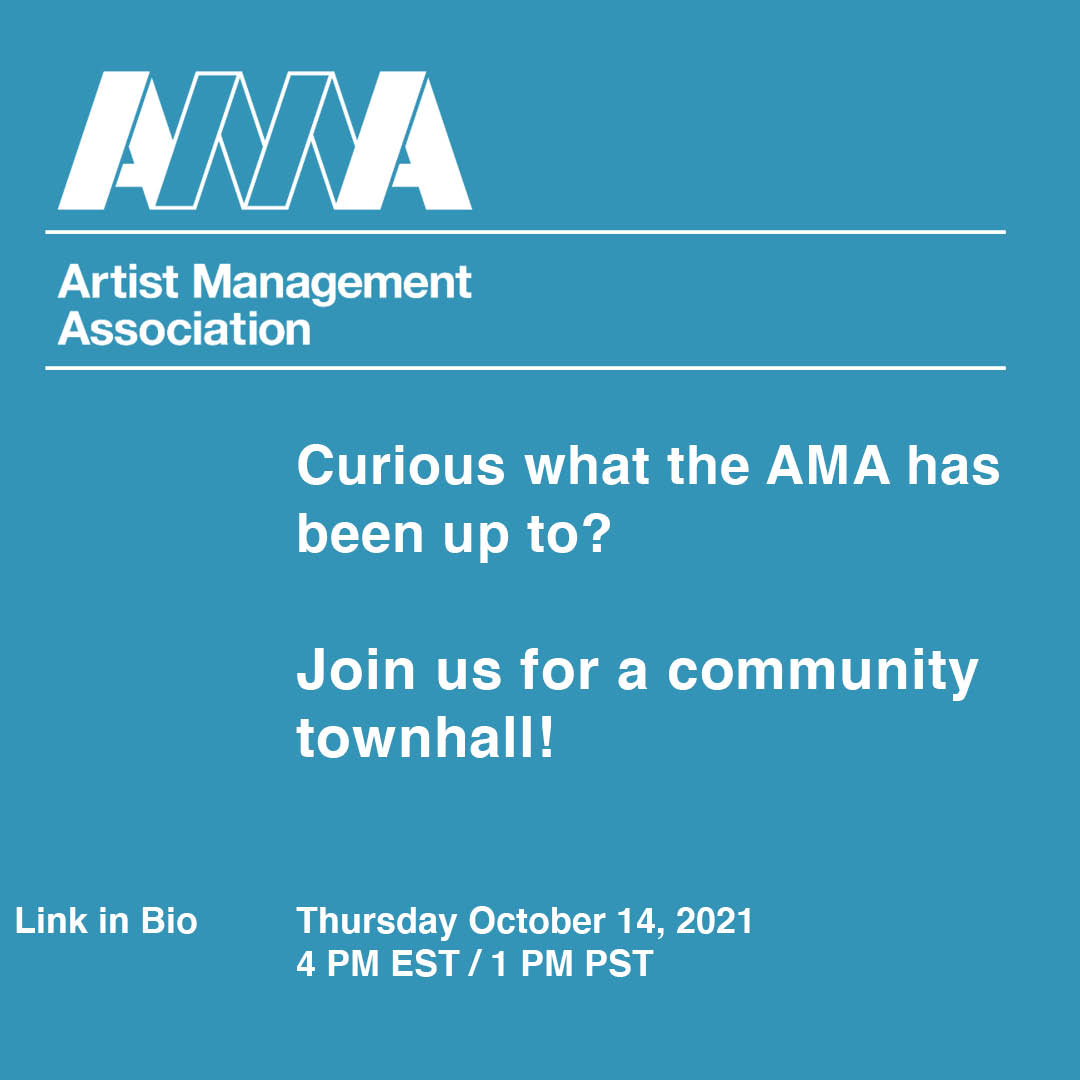 Join Us For A Community Townhall! Open to Current and Future AMA Members &amp; Partners. Join us as we share with you what the AMA has been working on and answer all your questions about how the AMA can benefit your business. 
​#photoproduction #artistmanagement #webinar