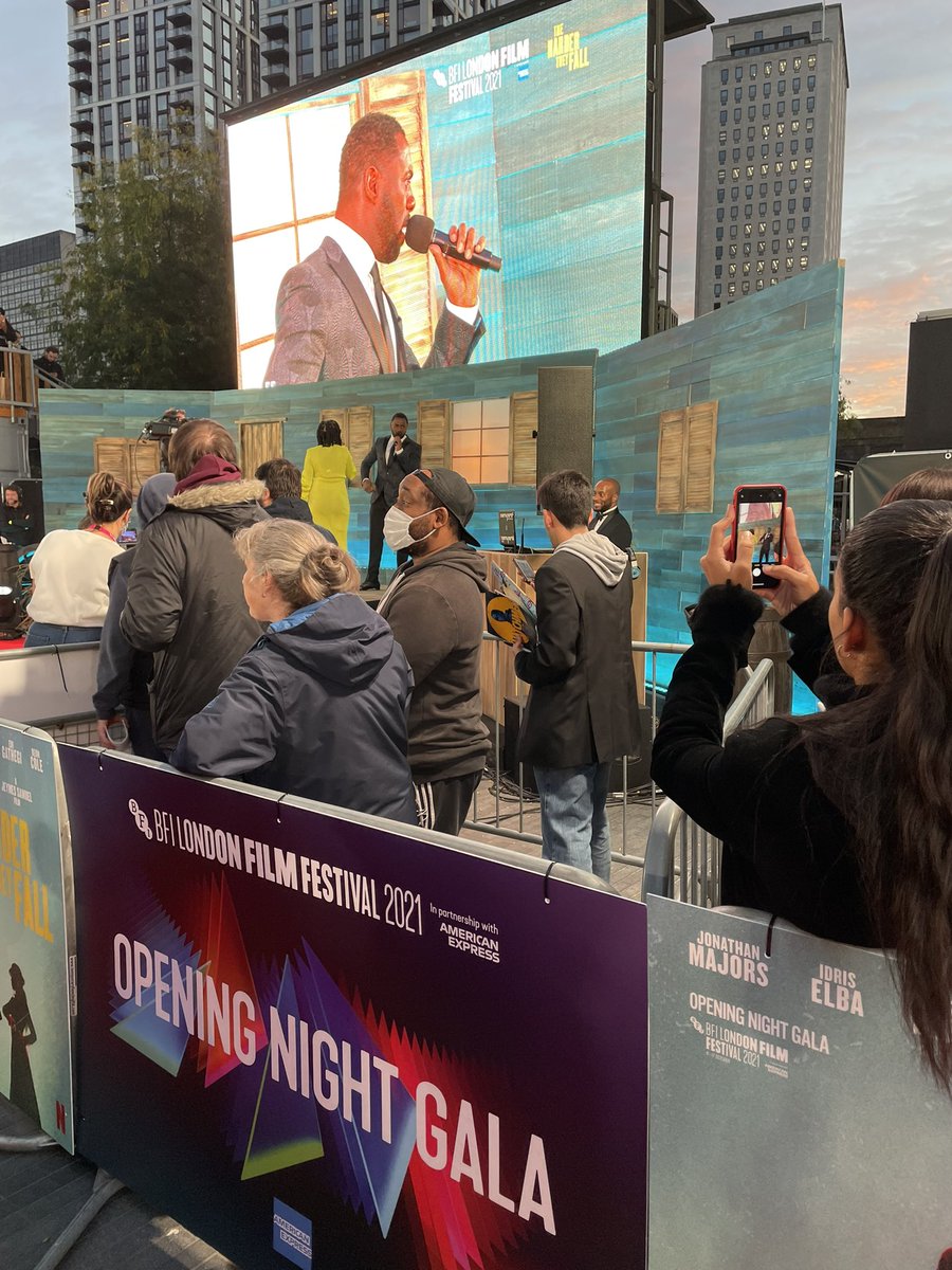 Come to see the boss @idriselba open the #lff with #thehardertheyfall