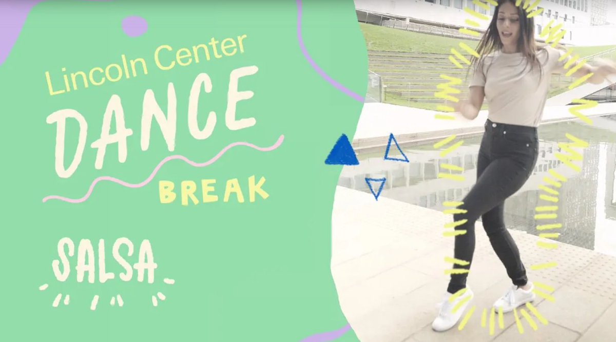 LincolnCenter's tweet photo. Learn the two fundamental steps of Salsa in a fun #DanceBreak with dancer Shani Talmor. 💃 #LatinxHeritageMonth

Aprende los dos pasos fundamentales de Salsa en un divertido #DanceBreak con la bailarina Shani Talmor. #LatinxHeritageMonth https://t.co/Inat8ZTenL https://t.co/uP85yivFJ6