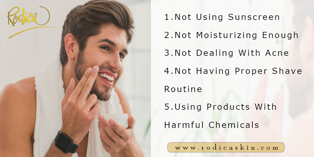 RodicaRobicsek's tweet image. 5-Common Skincare Mistakes Men Make💆‍♂️💆‍♂️ 
1. Not Using Sunscreen
2. Not Moisturizing Enough
3. Not Dealing With Acne
4. Not Having Proper Shave Routine
5. Using Products with Harmful Chemicals

#skincare #beauty #skincareroutine #makeup #skin #skincareproducts #love #skincaretips