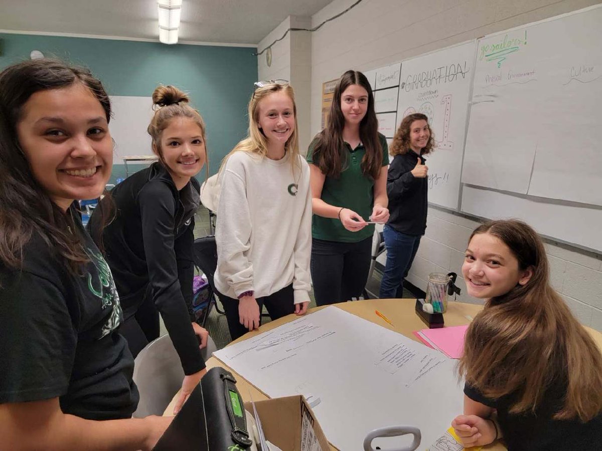 LighthouseChs's tweet photo. Our Lighthouse seniors were hard at work this afternoon prepping our goals for the year! @CVCS_Waterloo @ColumbusSailors https://t.co/tOYFvVNHCc