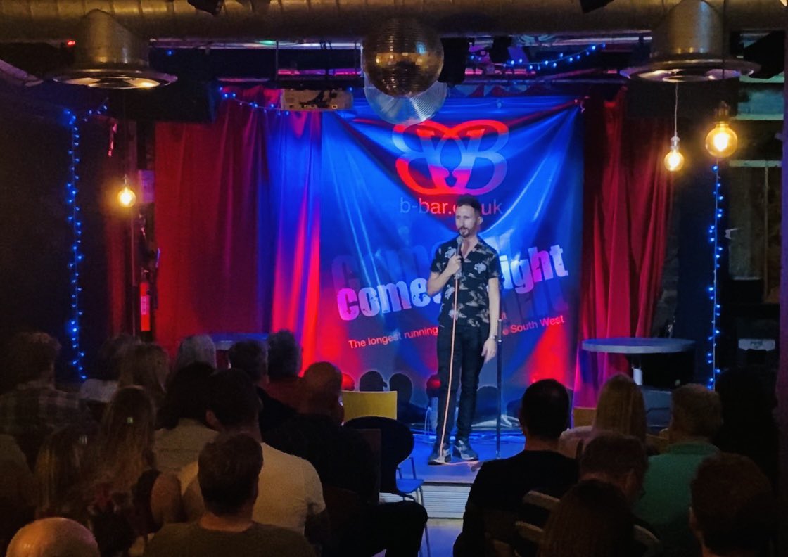 Lovely gig <a href="/BBarPlymouth/">The B-Bar, Plymouth</a> <a href="/BarbicanTheatre/">Barbican Theatre, Plymouth</a> with <a href="/alanfrancis8/">alan francis</a> <a href="/CRPComedian/">Christian RP</a> <a href="/ego024/">Darren Griffiths</a>