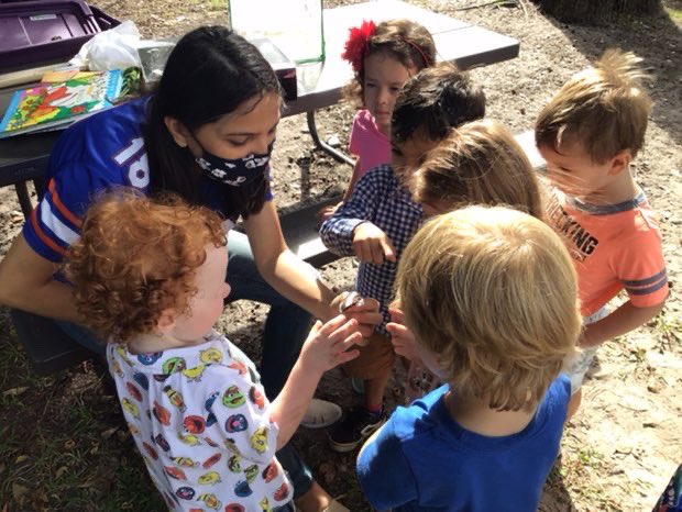 MishraShova's tweet photo. Kids like bugs: Today molecular nematology lab got to do this outreach activities for kids. kids were excited to learn more about insects and nematodes @PeterDiGennaro .#UFbugs #molecularnematology#outreach. https://t.co/hr6DVjbkIp