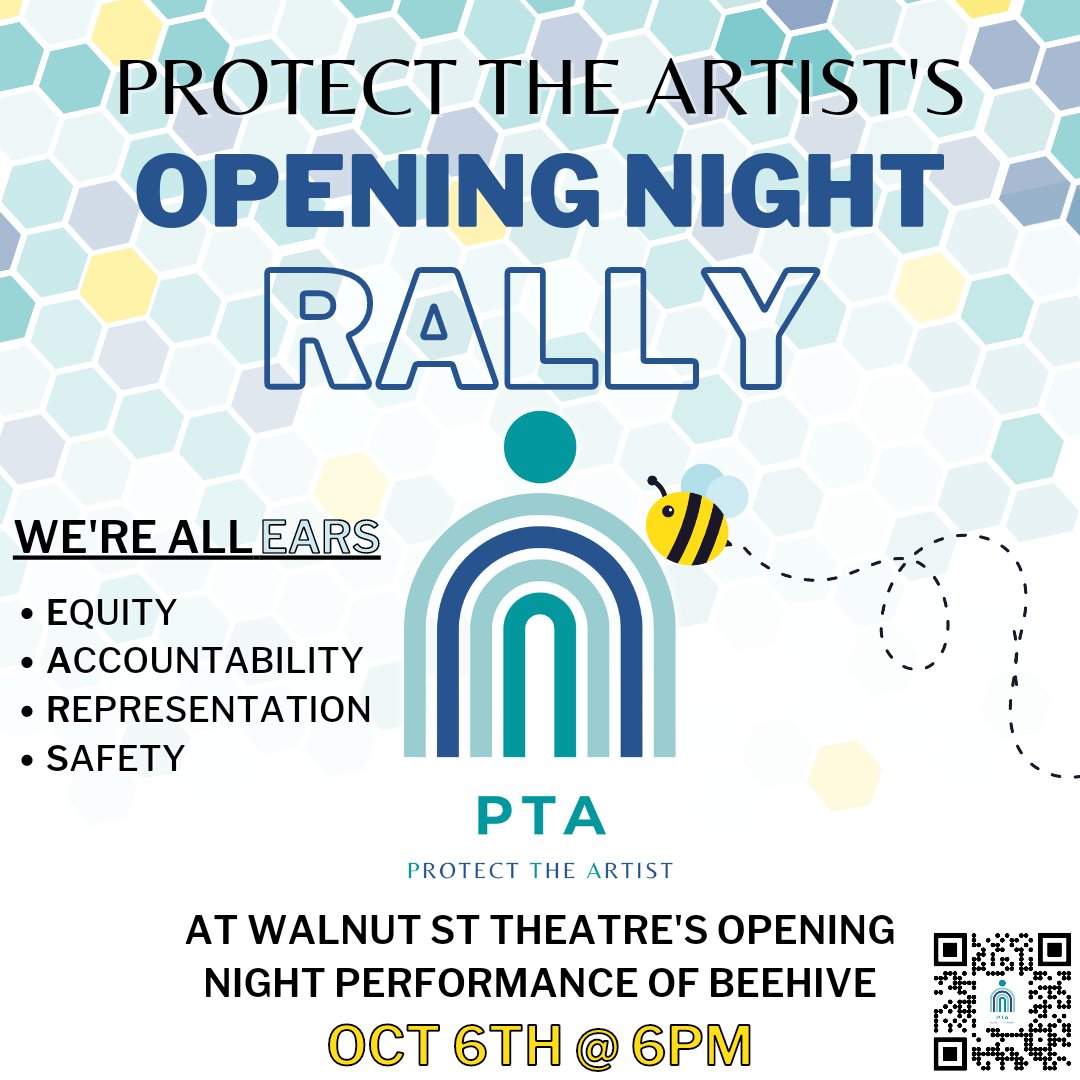PTAPhilly's tweet photo. Join us tonight at 6pm at Walnut Street Theatre. We support all artists involved in tonight's production, this is about structural change and systematic accountability. Visit https://t.co/FjOurGqt5L for more info https://t.co/K4TNLckCrD