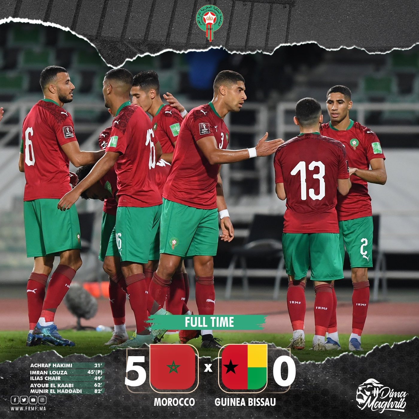 مباراة المغرب اليوم , المغرب غينيا بيساو , مباراة المغرب وغينيا بيساو 5 - 0 , maroc vs guinée 5 - 0 maroc vs guinée 2021 
