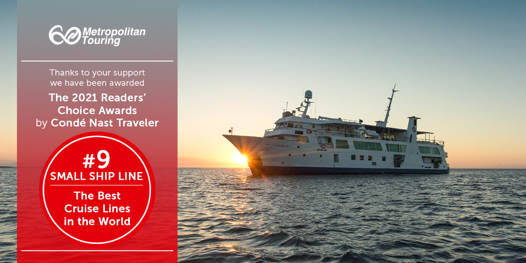 MetroTouring's tweet photo. Good news! We have been awarded the 2021 Readers' Choice Awards by @CNTraveler.
We are #9 in the Small Ship Line in The Best Cruise Lines in the World category! 
Thank you very much for your support! 🚢➡  https://t.co/Qv904y9vNZ 

#RCA2021 https://t.co/ImGjPUa4p7