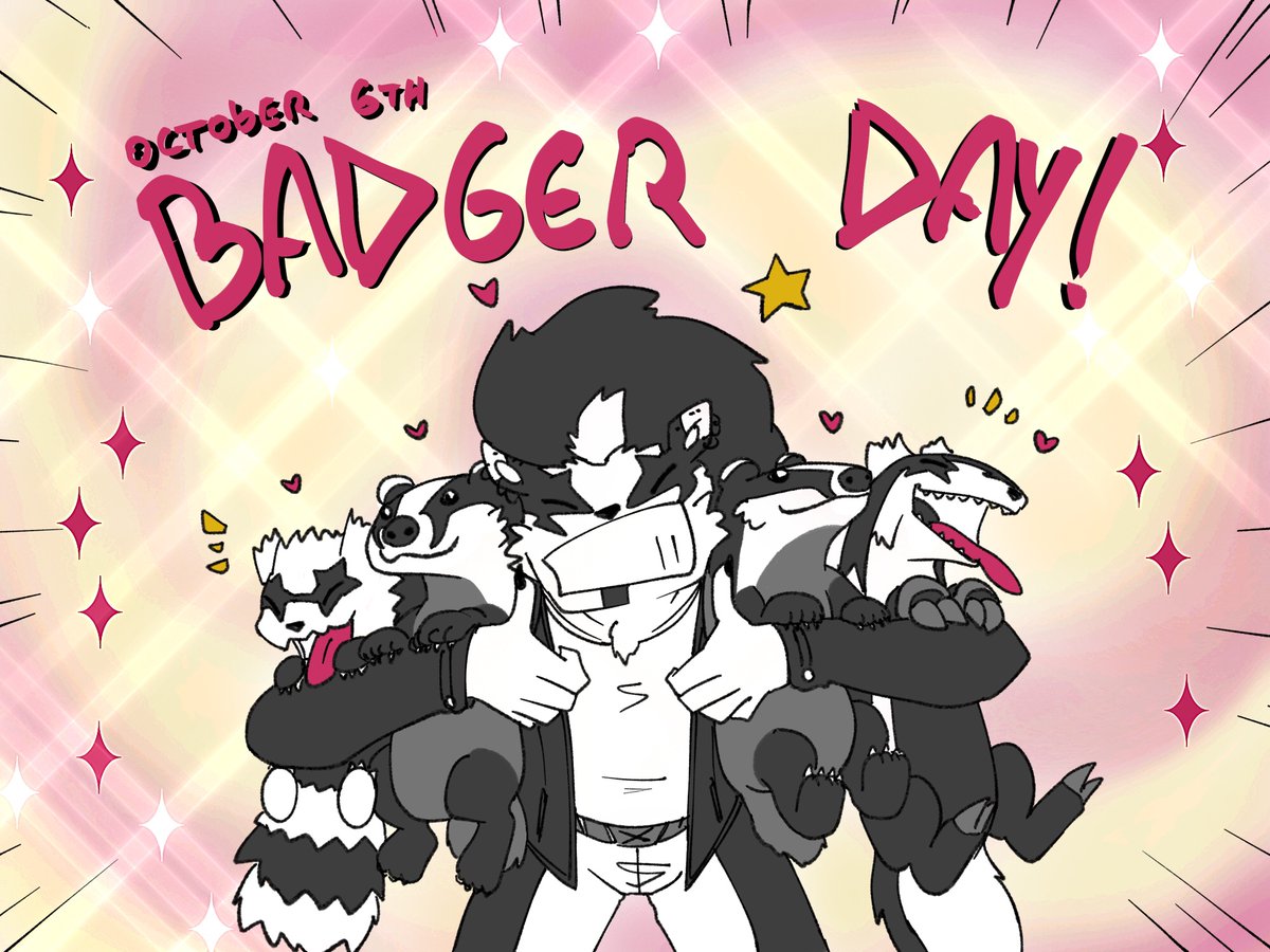 It’s #BadgerDay ! Remember to give your local badger a smooch 🦡❤️