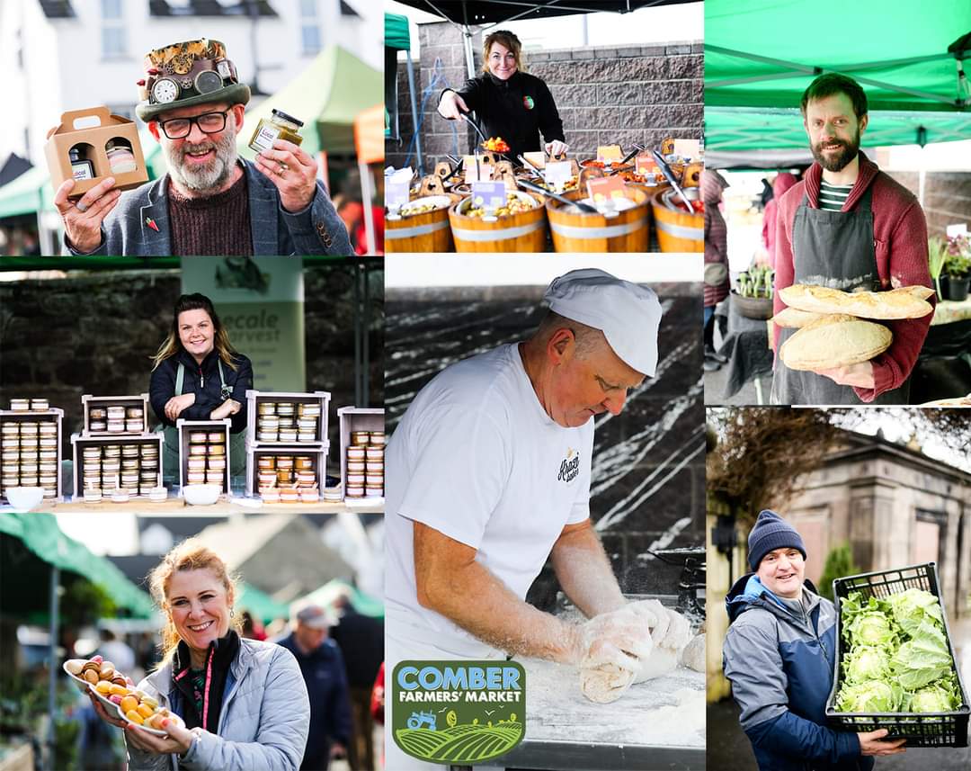 ComberMarket's tweet photo. All these traders and more will be delighted to see you all at Comber Farmers' Market tomorrow 7 Oct with a wide range of the very best local produce. Not an empty shelf in sight!

#ComberFarmersMarket #BestNILocalMarket #SupportLocal #ShopLocal https://t.co/nupQbe3w8x