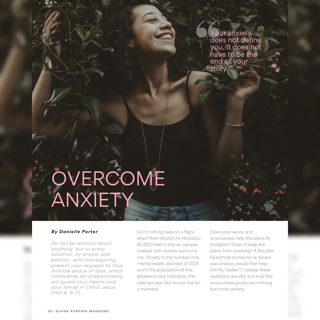 dpurposemag's tweet photo. Anxiety is an emotion characterised by feelings of tension, worried thoughts and even physical changes of increased blood pressure. Danielle Porter gives some key strategies that can help any of you going through season of anxiety at this time. Read on page 20. https://t.co/Oxr37JBl7t