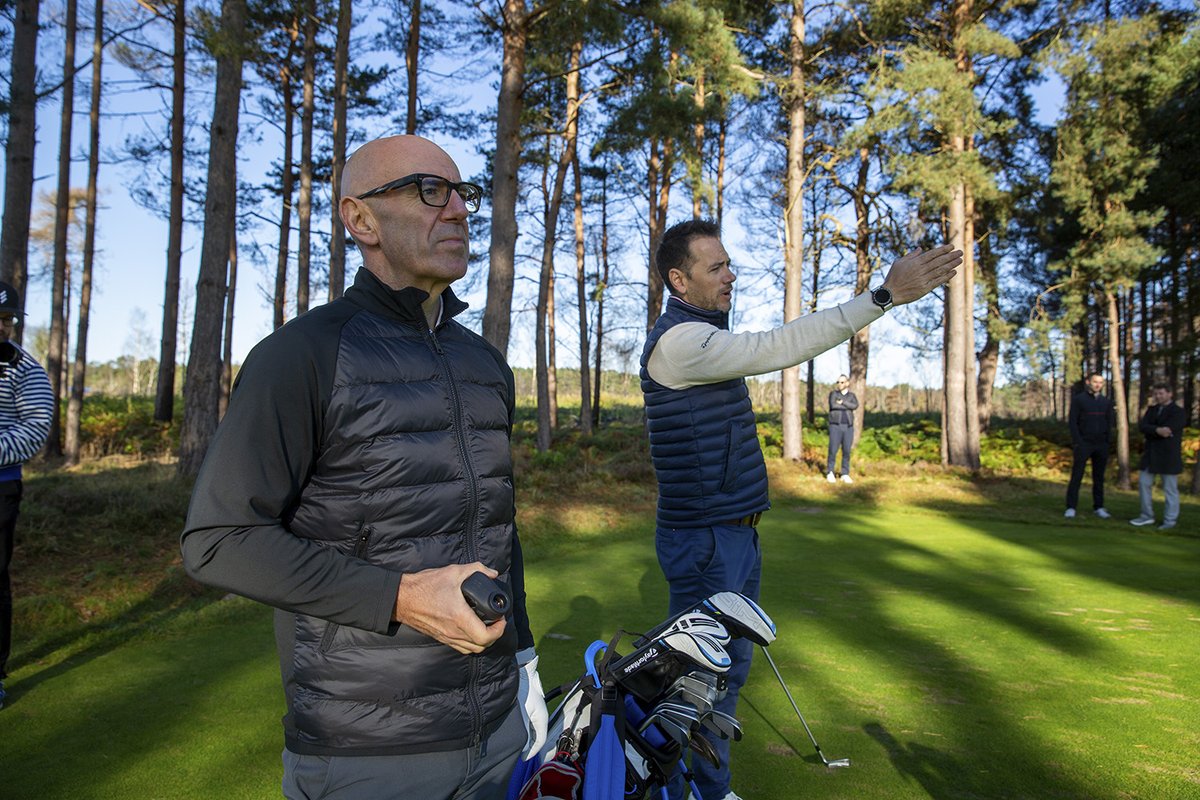 Golfsnappper's tweet photo. Great days shooting with the @GolfMonthly team @MikeHarrisGolf and @NickDougherty5 at Wentworth today. Even the weather played ball. https://t.co/VZUcUoJ4iT