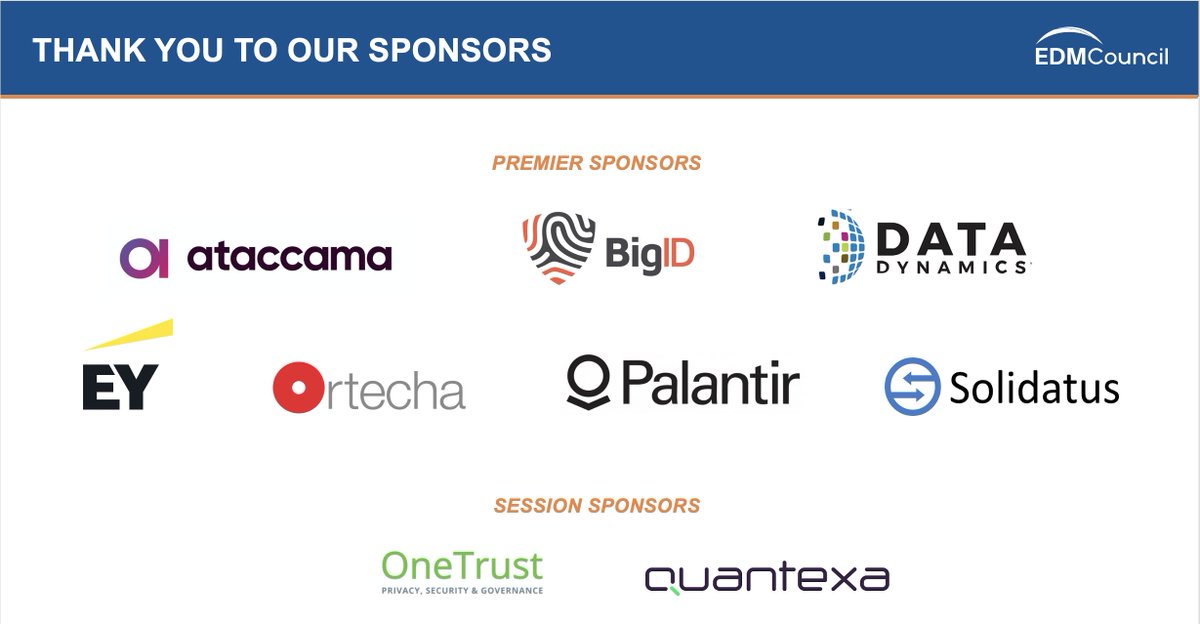 edmcouncil's tweet photo. Yesterday, we concluded our #DataVision2021 EMEA / UK conference. Thank you to our attendees, speakers, and sponsors for making this event a success! The on-demand recordings will be available soon – stay tuned! https://t.co/YSddVub29e