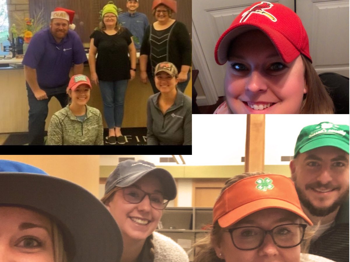 FCSFinancial's tweet photo. As a hat tip to our customer service team members and to acknowledge the many hats they wear to serve our cooperative, the entire #teamFCSF was able to wear their favorite hats today. Here’s a few we captured...
#NationalCustomerServiceWeek #customerserviceweek2021 #hat https://t.co/8WK5CXg5tv