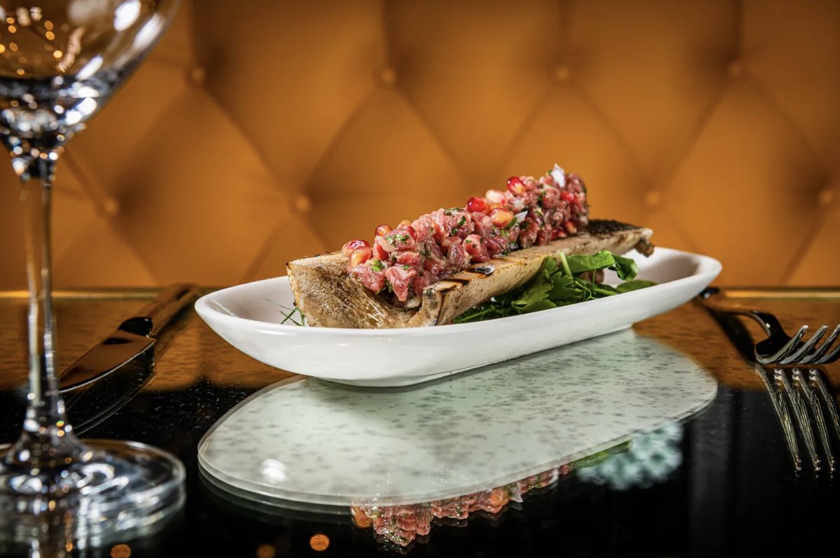 Gabecito's tweet photo. I'll have one bone marrow steak tartare with pomegranate seeds and pickles, please. Here's the lowdown on that, and everything else you'll want to order at Ilili, courtesy of @Tiers2You https://t.co/NLlw78gk0y https://t.co/hR6pjpra2h