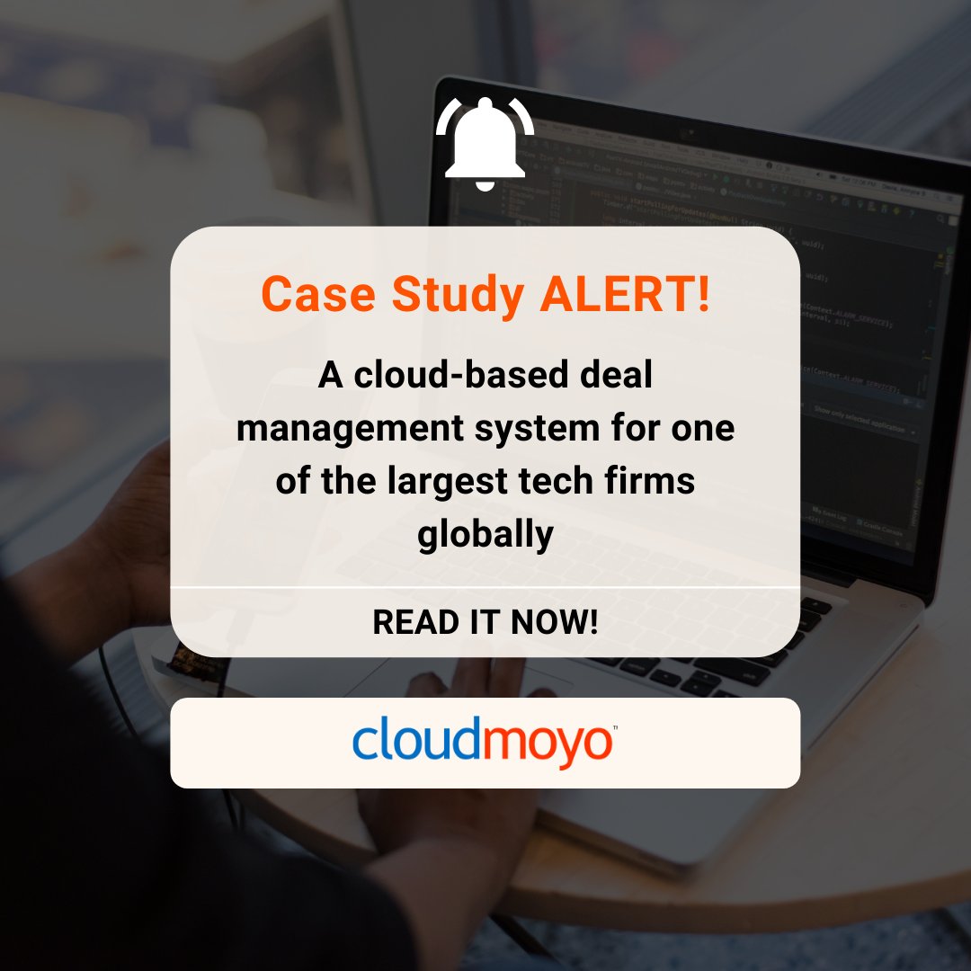 GoCloudMoyo's tweet photo. We developed a best-fit solution—a cloud-based deal management system that sped up the contracting and #salescycles, and has powered 180,000 #contract e-signings across 150 countries, 35+ languages, and 100+ currencies.👩💻
https://t.co/OhRk9UVNEI
#casestudy #bigdata #technology https://t.co/1yAPD5VGrG