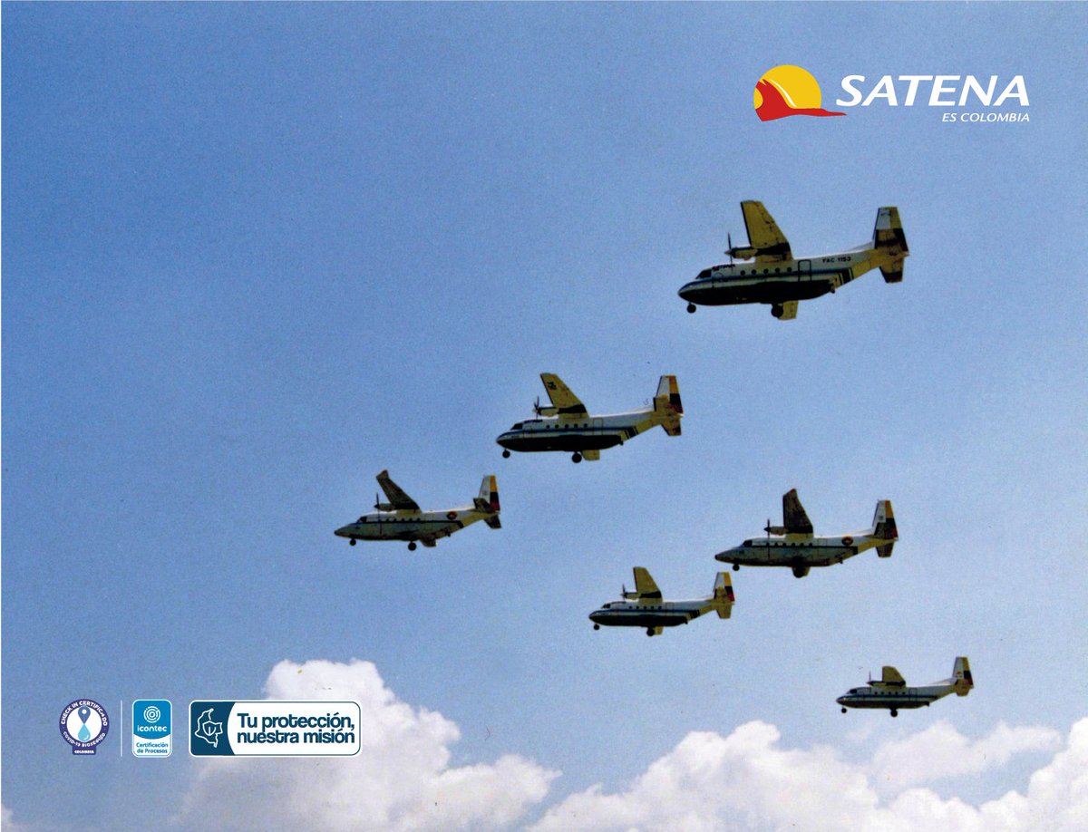 AerolineaSatena's tweet photo. ¿Qué tal este maravilloso #TBT? ✨

Exposición de nuestros aviones #Casa212 A en Revista Aérea.
Miles de corazones han volado con nosotros y eso, nos llena de orgullo ✈️

¿Qué esperas para conocer todos los destinos a los que volamos?📌

#SATENAEsColombia 💛💙❤️
#Aviación https://t.co/W3QA9IYUOH