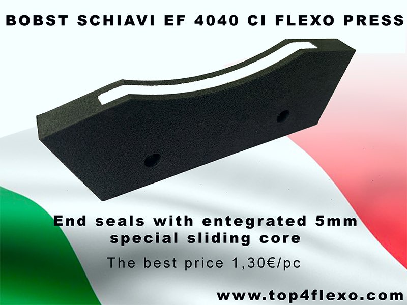 At the request of our customer, we produced a special end seal. We help five hundred customers around the world.
We will help you too. Contact me: Martin@top4flexo.com

Printers to printers.