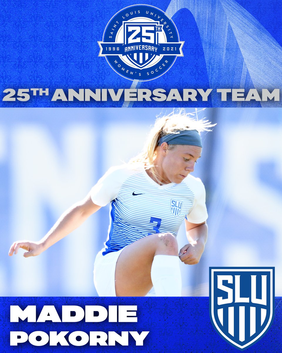 SLUWSoccer's tweet photo. MADDIE POKORNY (2015-18)
- 24 goals, 7 game-winning goals, 7 assists, 3 game-winning assists, 55 points
- 2018 All-Region first team
- 2016, 2017 and 2018 All-Conference second team
- 2018 A-10 Championship Most Outstanding Player https://t.co/FpaLKzekUf