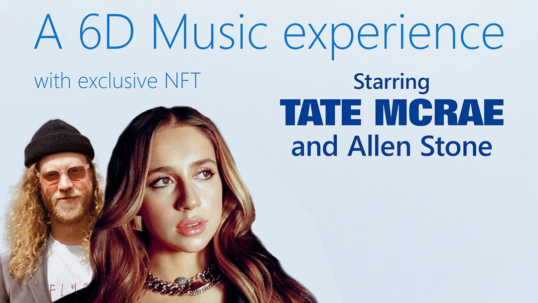 EluvioInc's tweet photo. To celebrate the launch of @Windows 11, @Microsoft has put on a first-of-its-kind 6D performance starring @tatemcrae and @allenstone!
Be sure to mint your free NFT to commemorate the event. Join the event: https://t.co/j4BHHp0qfl
@Contendco #Elevenation #Windows11 https://t.co/w9FT1CcgsF