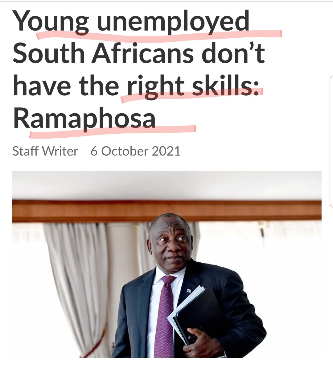 BraBobM's tweet photo. He has gone and said! as always it's never the fault of the ANC, It's your own fault that you're unemployed. https://t.co/WczQXFu6IY