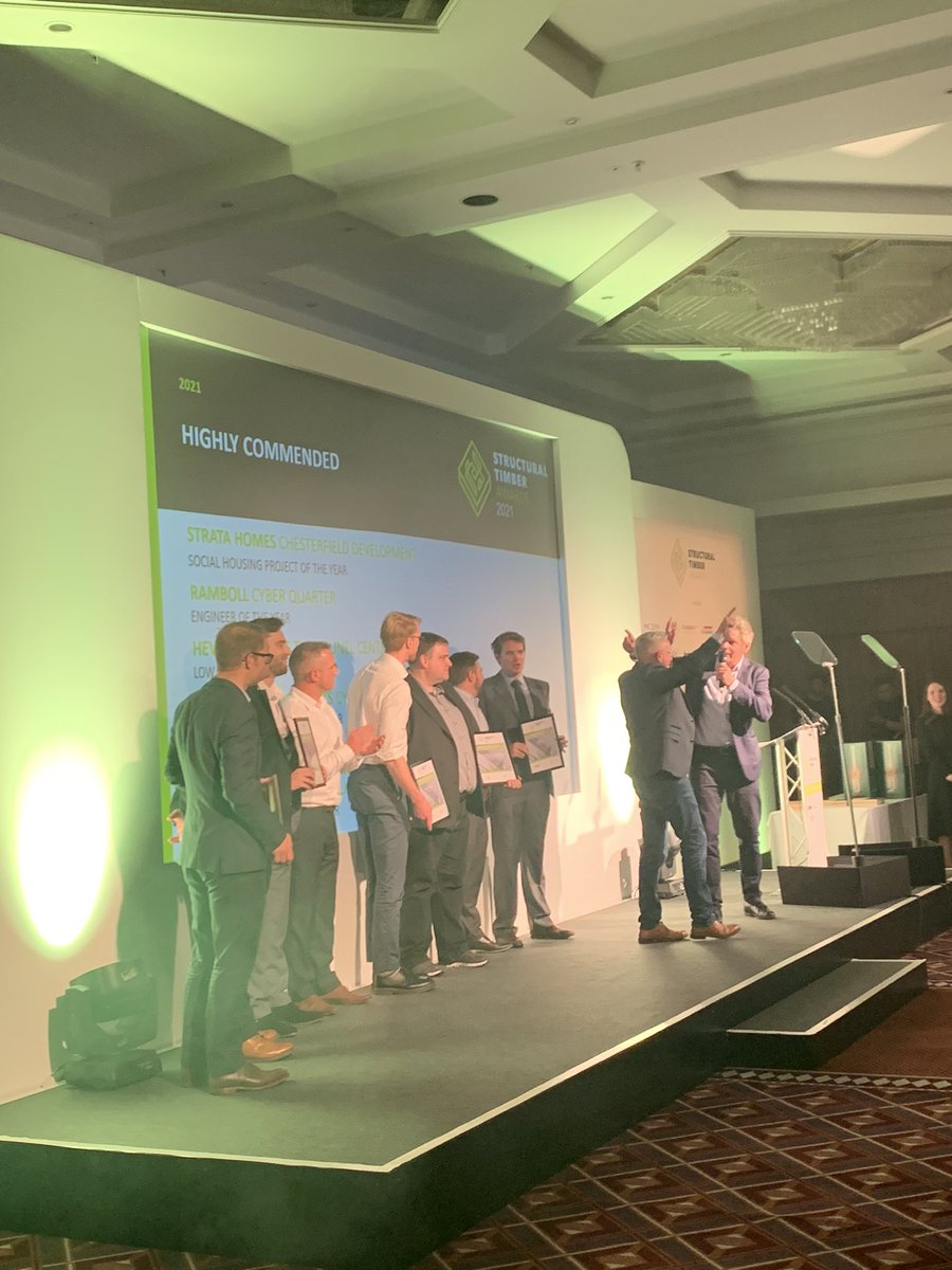 STAwards25's tweet photo. Our #STAwards Highly Commended companies tonight are… #StrataHomes @ramboll_uk @hewittstudios @AssociatedA @EURBANLimited @storaenso #n’HInternational #NiallMcLaughlin Architects #Smith&Wallwork #CocksedgeBuildingContractors https://t.co/SWLWhAs2Jy