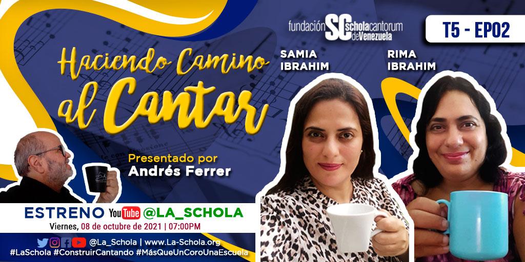 Haciendo Camino al Cantar recibe a Samia y Rima Ibrahim como invitadas especiales en este segundo episodio de la quinta temporada.

No te pierdas esta nueva entrega el próximo viernes 08 de octubre a las 07:00pm por nuestro canal de YouTube